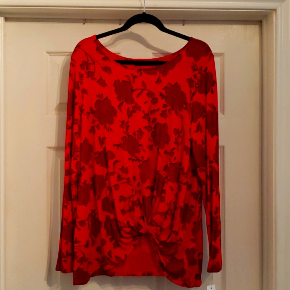 Floral Top with a knot